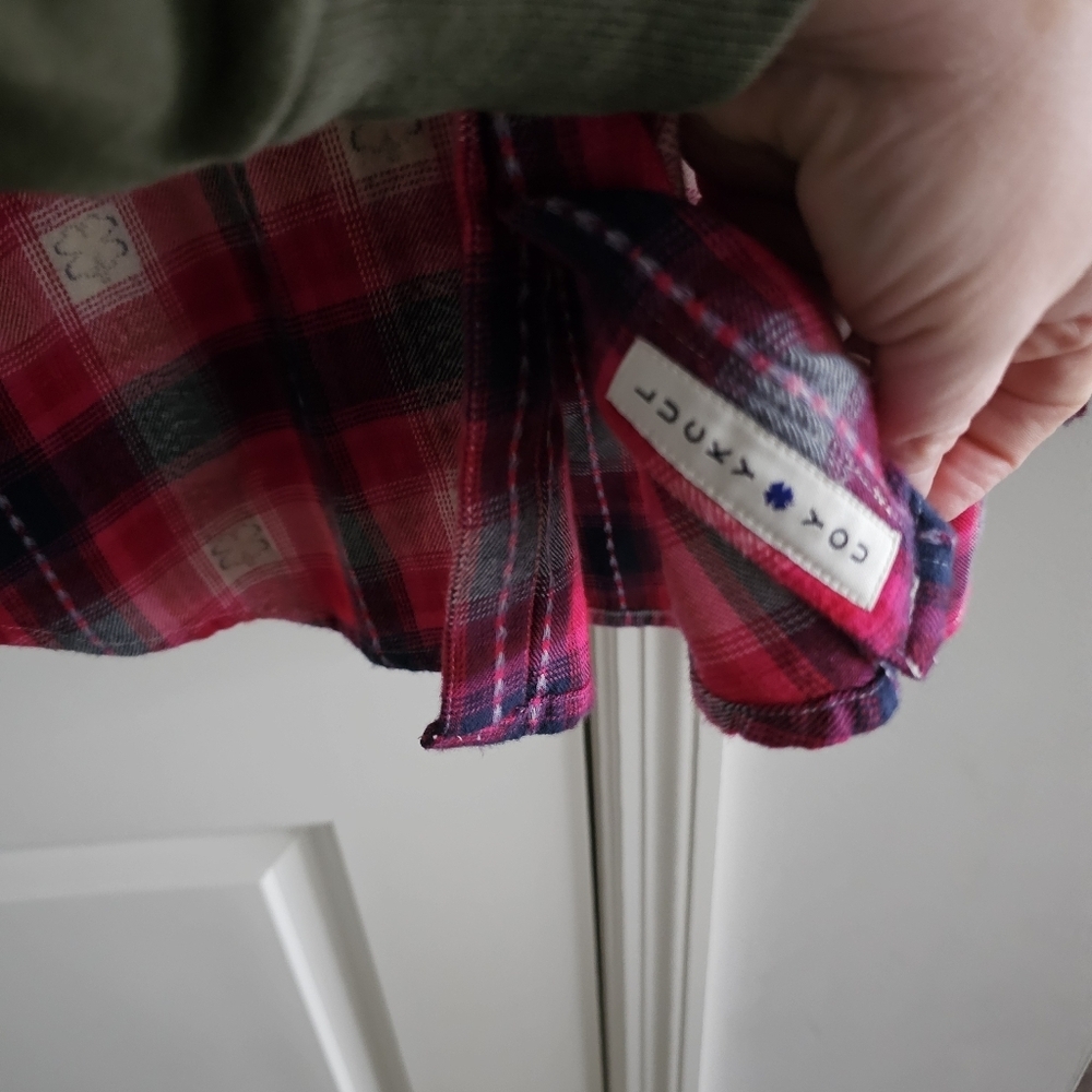 Lucky Brand Oversized Plaid Tunic - Picture 8 of 9